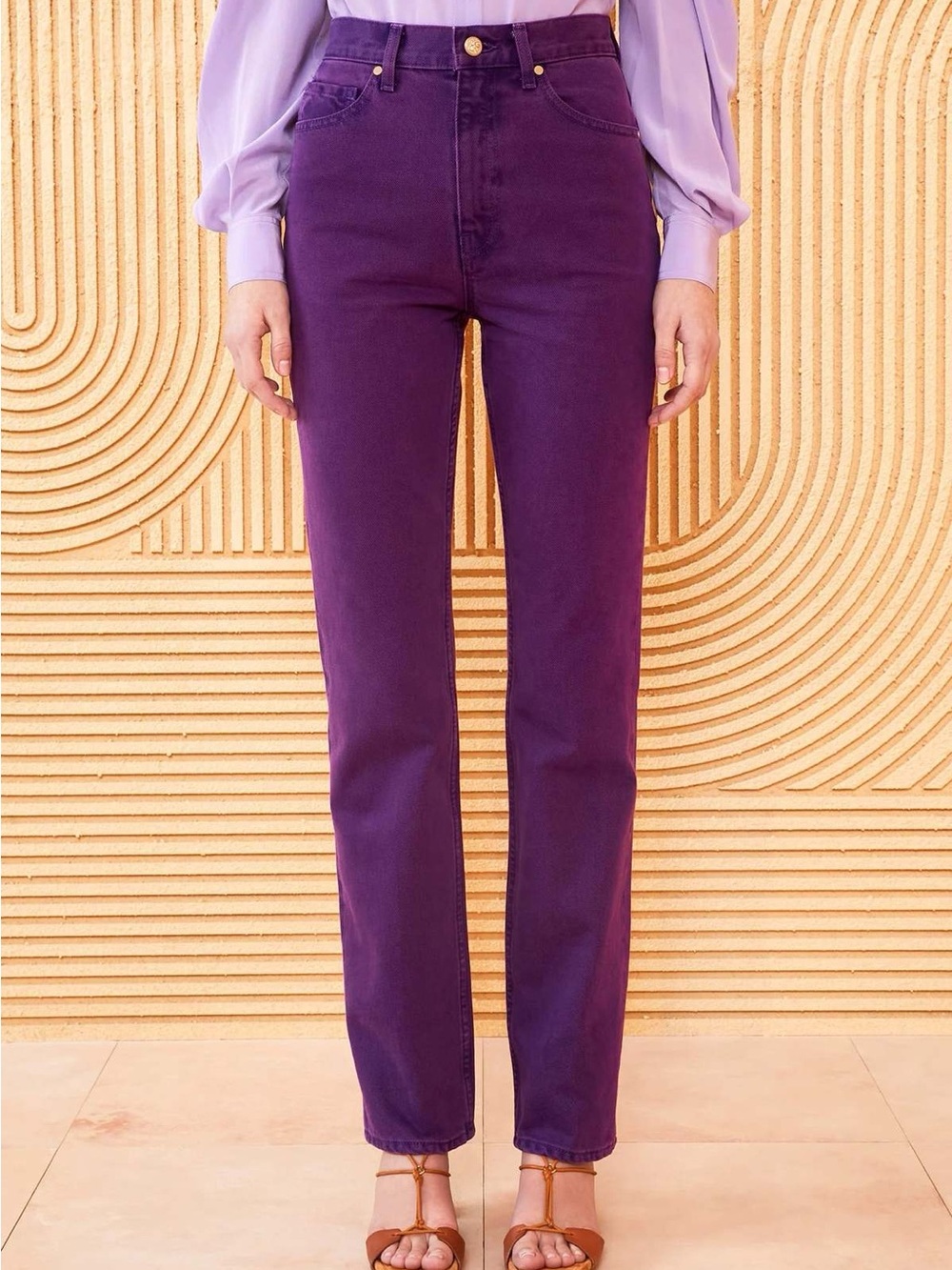 NWT Ulla Johnson Agnes Jean cassis size 27